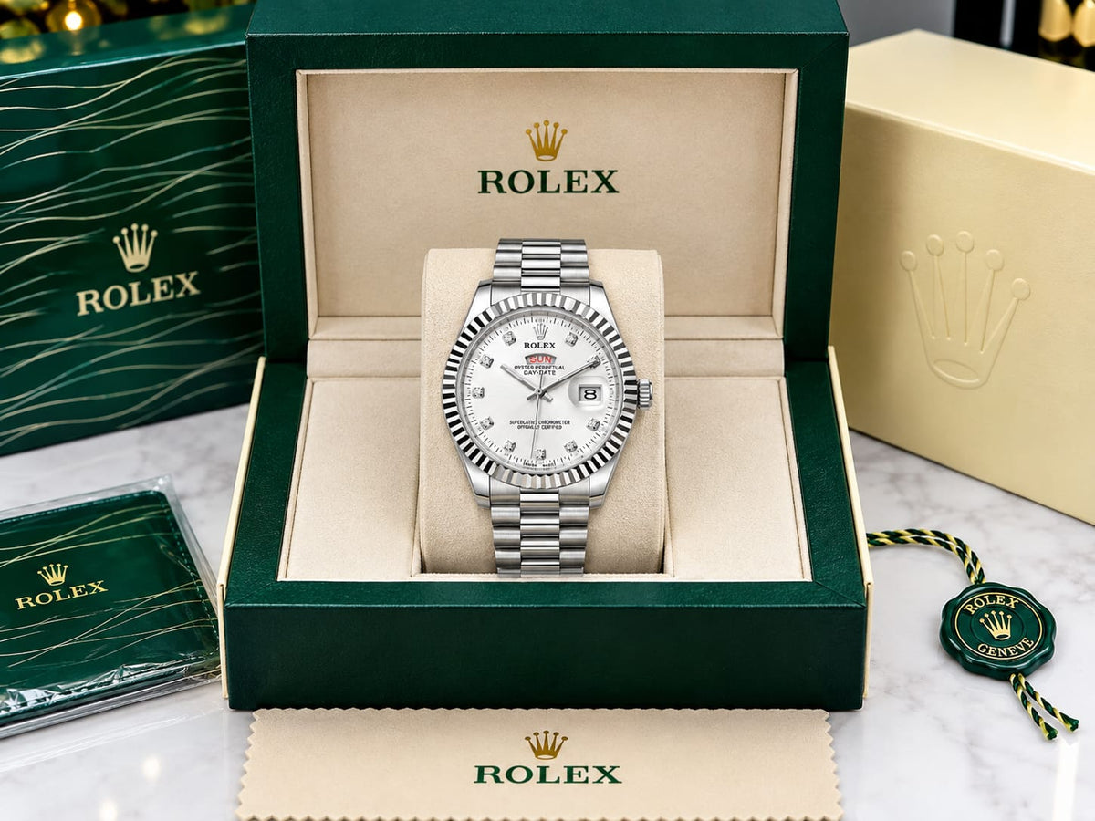 LUXURY MEN'S WATCH (WHITE DIAL)