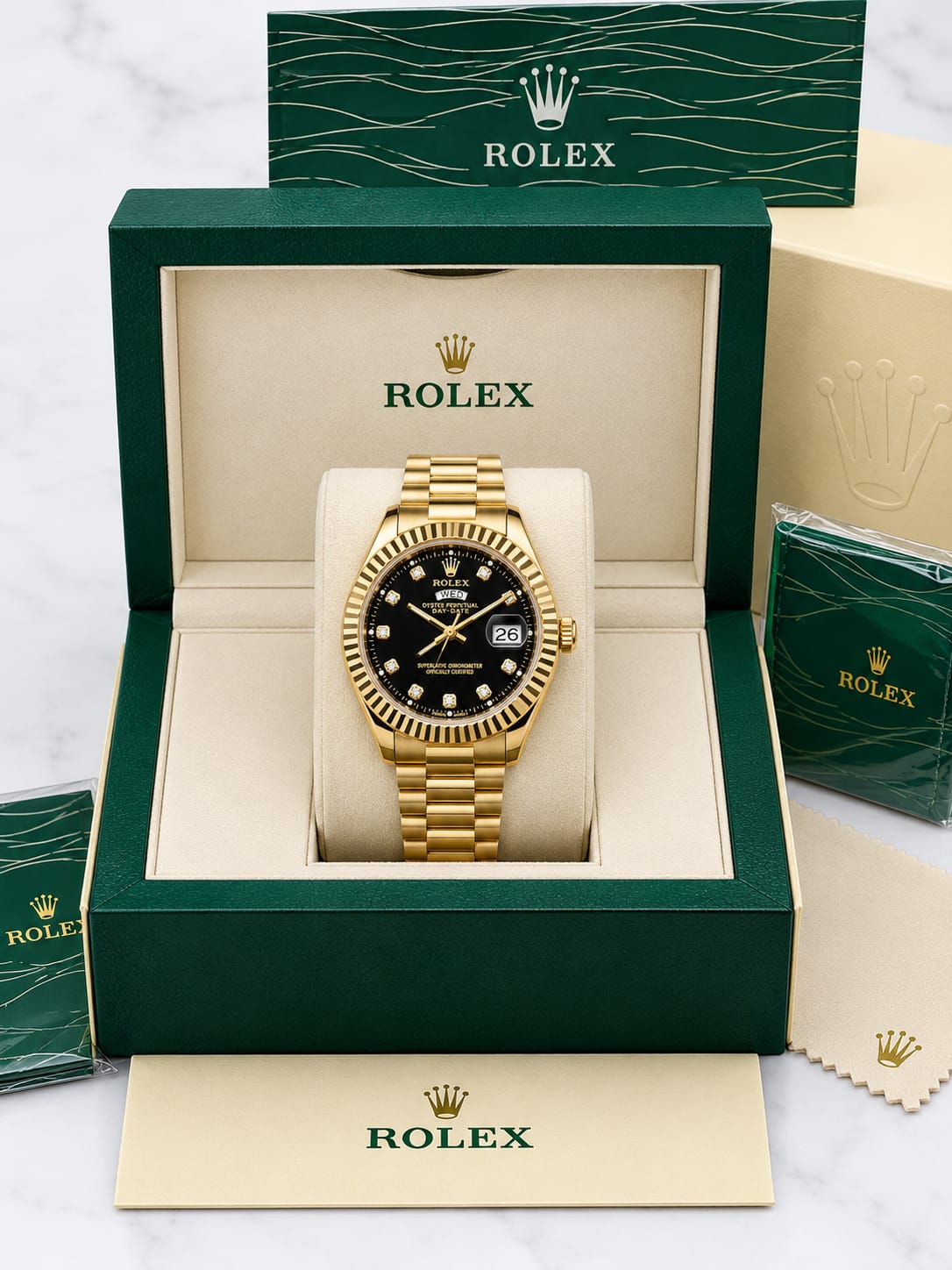 LUXURY MEN'S WATCH (BLACK DIAL)